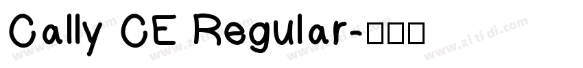 Cally CE Regular字体转换
